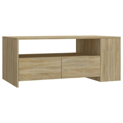 Sohvapöytä Sonoma-tammi 102x55x42 cm tekninen puu