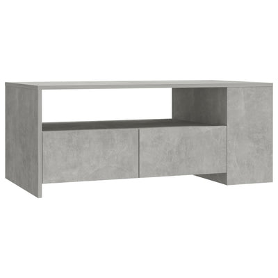 Sohvapöytä betoninharmaa 102x55x42 cm tekninen puu