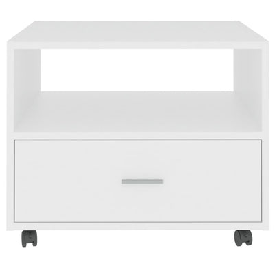 Valkoinen sohvapöytä Leopol 55x55x40cm (puinen)