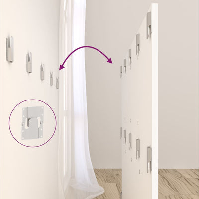 Valkoinen sängynpääty Sanders 160x1,5x80cm (puinen)