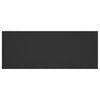 Musta sängynpääty Sct 200x1,5x80cm (puinen)