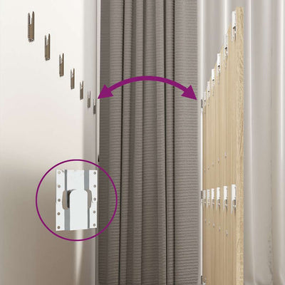 Seinäkiinnitettävä sängynpääty tammi Oszter 240x1,5x80cm (puinen)