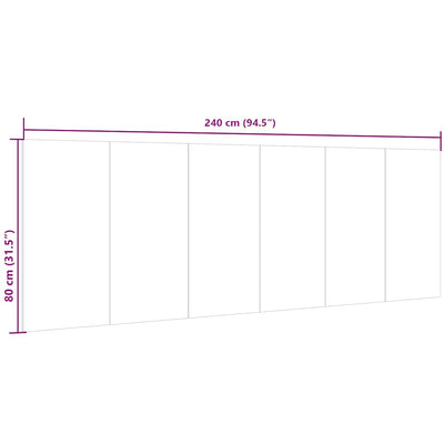 Seinäkiinnitettävä sängynpääty tammi Oszter 240x1,5x80cm (puinen)
