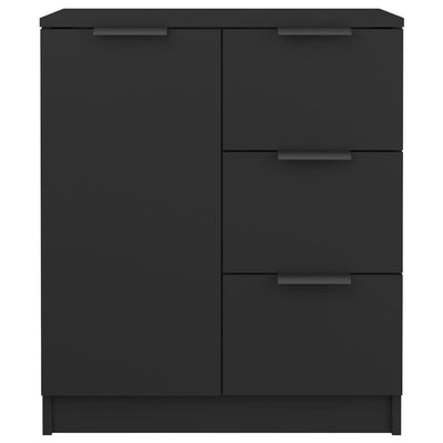 Senkki musta 60x30x70 cm tekninen puu