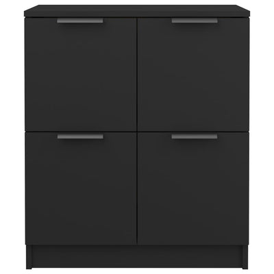 Senkki musta 60x30x70 cm tekninen puu