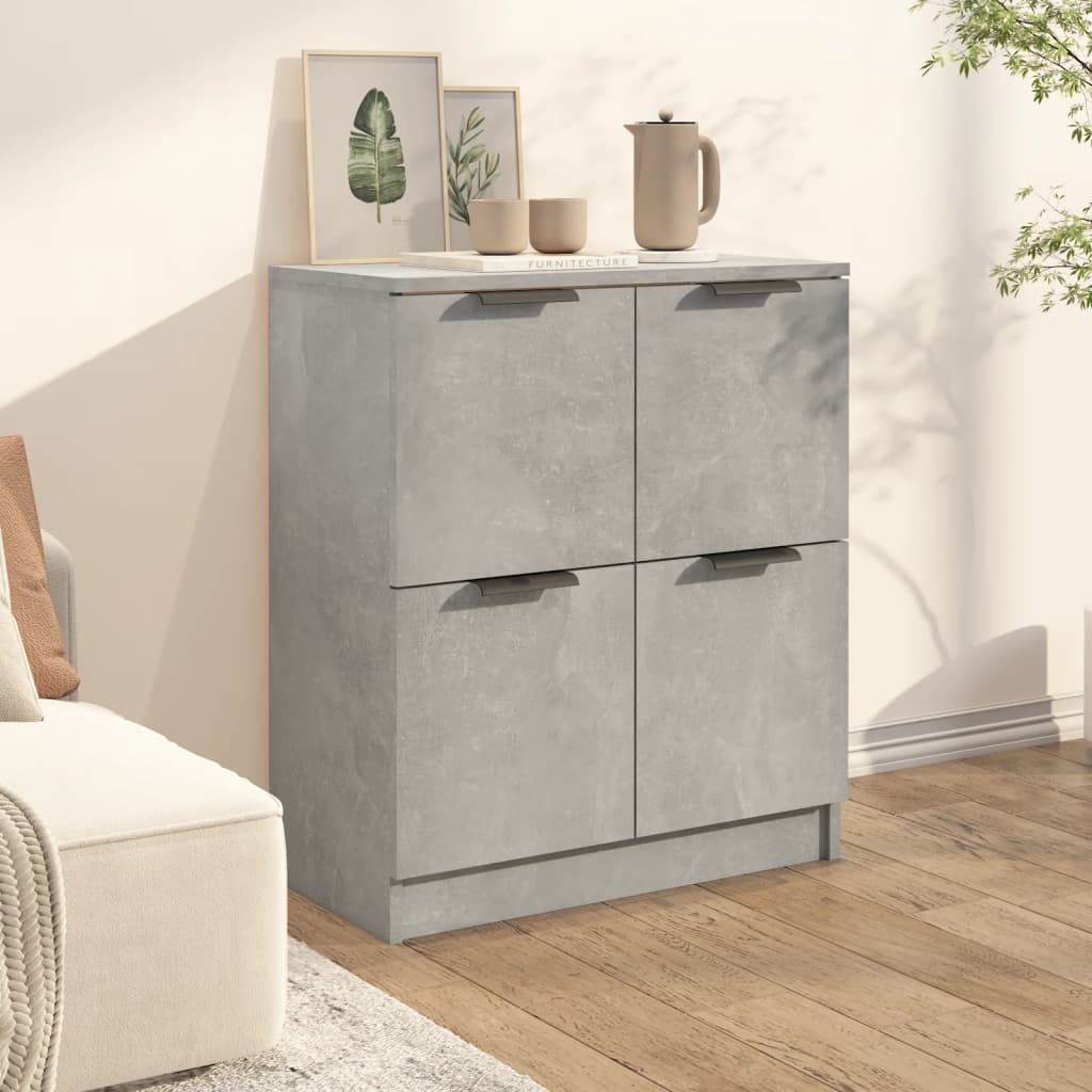 Betoninharmaa senkki Candefia 60x30x70cm (puinen)