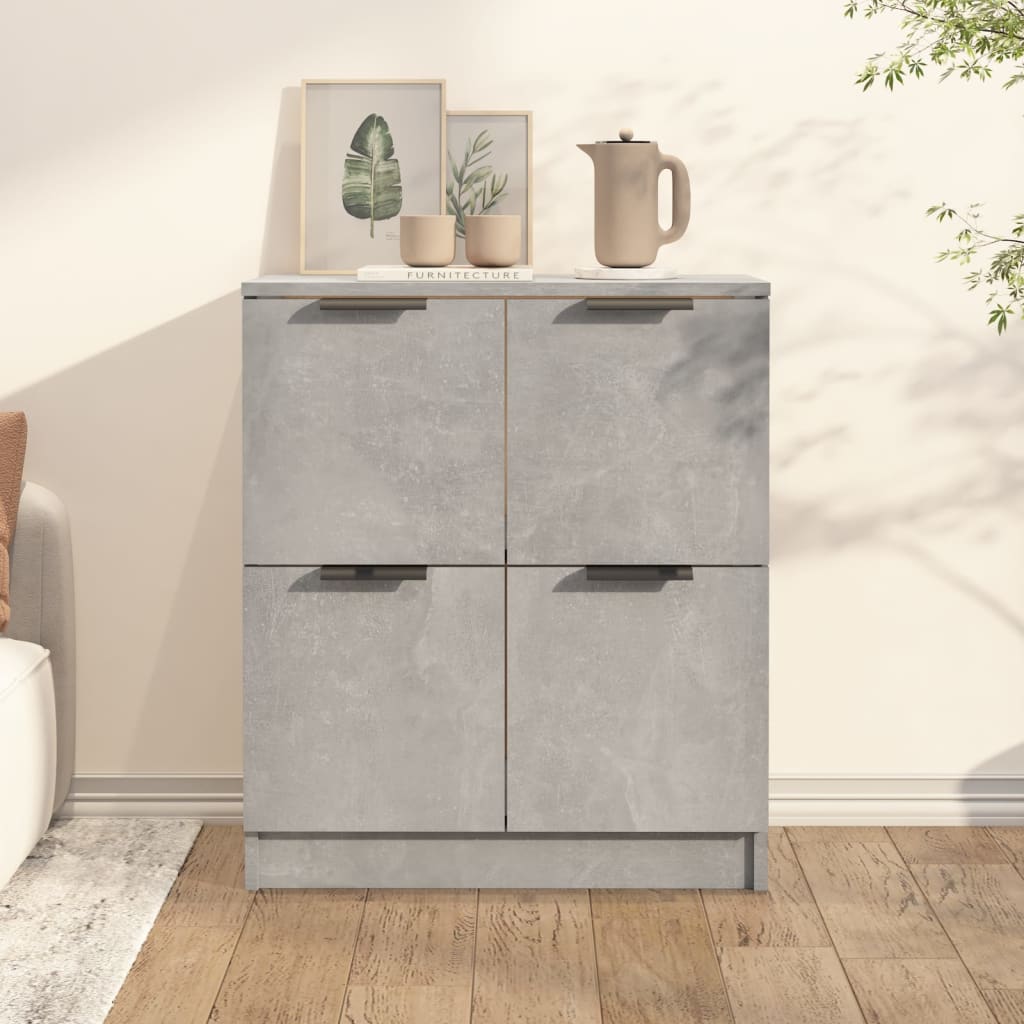Betoninharmaa senkki Candefia 60x30x70cm (puinen)