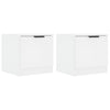 Valkoinen yöpöydät Clejanu 40x39x40cm (2 kpl)