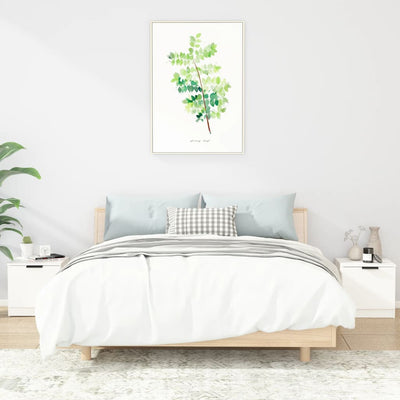 Valkoinen yöpöydät Clejanu 40x39x40cm (2 kpl)