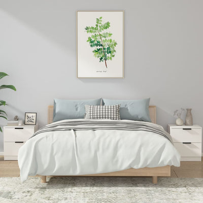 Valkoinen yöpöydät Macarthur (2 kpl puinen)