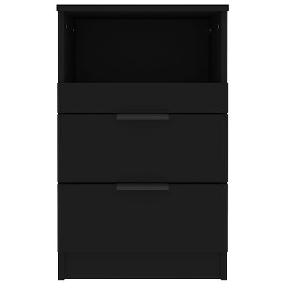 Musta yöpöydät Pencea (2 kpl puinen)