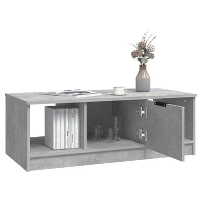 Sohvapöytä betoninharmaa 102x50x36 cm tekninen puu