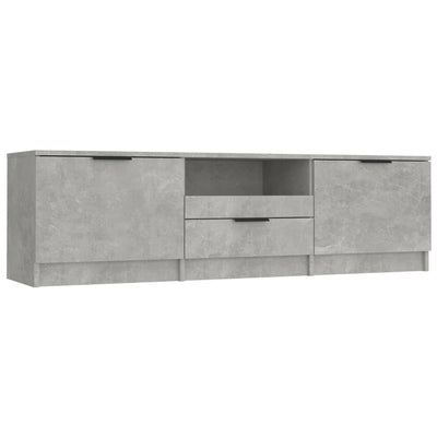 TV-taso betoninharmaa 140x35x40 cm tekninen puu