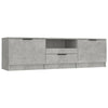 Betoninharmaa tv-taso Clavdia 140x35x40cm (puinen)