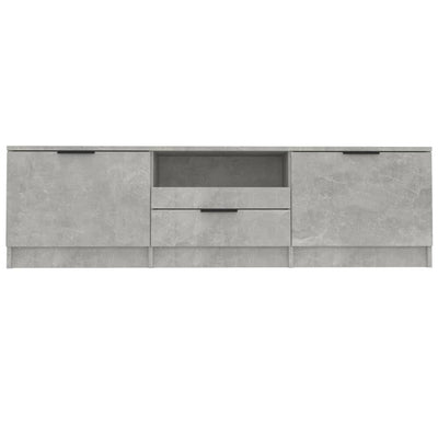 TV-taso betoninharmaa 140x35x40 cm tekninen puu