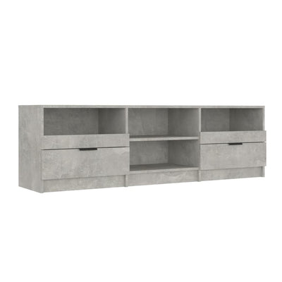 TV-taso betoninharmaa 150x33,5x45 cm tekninen puu