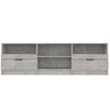 TV-taso betoninharmaa 150x33,5x45 cm tekninen puu