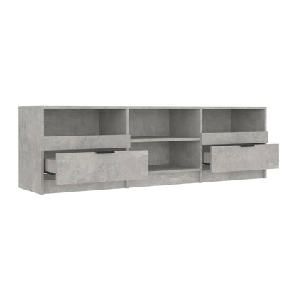 TV-taso betoninharmaa 150x33,5x45 cm tekninen puu