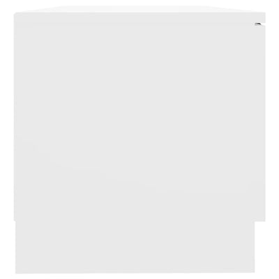TV-tasot 2 kpl valkoinen 80x35x36,5 cm tekninen puu