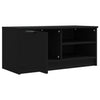 TV-taso musta 80x35x36,5 cm tekninen puu