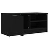 TV-tasot 2 kpl musta 80x35x36,5 cm tekninen puu