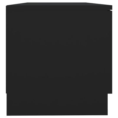 Musta tv-tasot Mohan 80x35x36,5cm (2 kpl puinen)