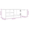 TV-taso Sonoma-tammi 80x35x36,5 cm tekninen puu