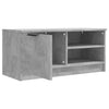TV-taso betoninharmaa 80x35x36,5 cm tekninen puu