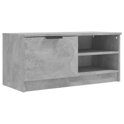 Betoninharmaa tv-tasot Mohan 80x35x36,5cm (2 kpl puinen)