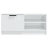 TV-tasot 2 kpl korkeakiilto valk. 80x35x36,5 cm tekninen puu