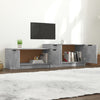 TV-taso betoninharmaa 158,5x36x45 cm tekninen puu