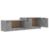 TV-taso betoninharmaa 158,5x36x45 cm tekninen puu