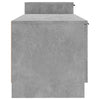 TV-taso betoninharmaa 158,5x36x45 cm tekninen puu