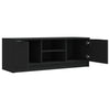 TV-taso musta 102x35x36,5 cm tekninen puu