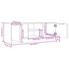 TV-taso musta 102x35x36,5 cm tekninen puu