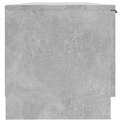 TV-taso betoninharmaa 102x35x36,5 cm tekninen puu