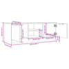 TV-taso betoninharmaa 102x35x36,5 cm tekninen puu