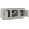 TV-taso betoninharmaa 102x35x45 cm tekninen puu