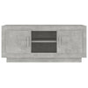 TV-taso betoninharmaa 102x35x45 cm tekninen puu