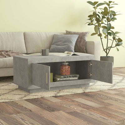 Sohvapöytä betoninharmaa 102x50x45 cm tekninen puu