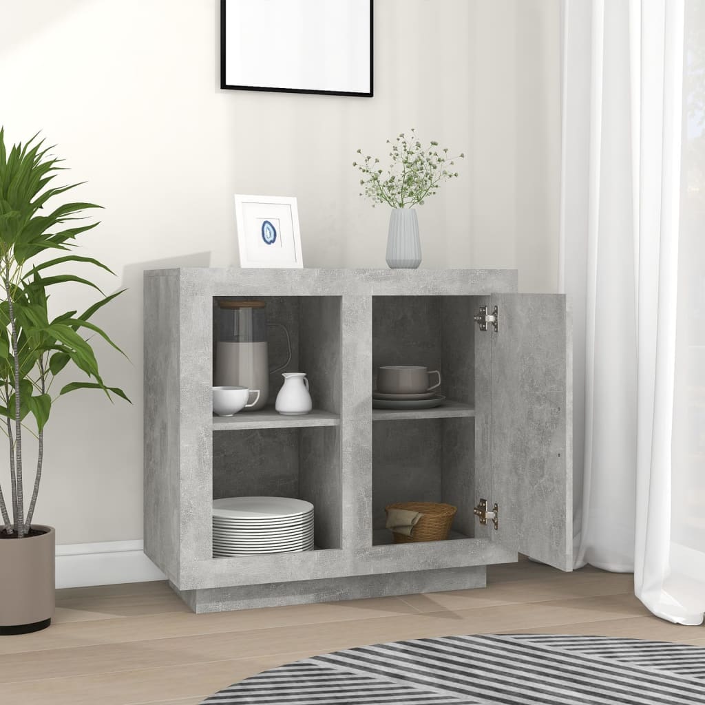 Betoninharmaa senkki Verica 80x40x75cm