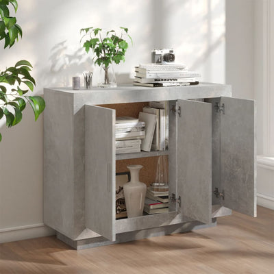 Senkki betoninharmaa 92x35x75 cm tekninen puu