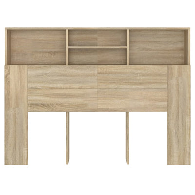 Sängynpääty säilytystilalla Sonoma-tammi 140x19x103,5 cm