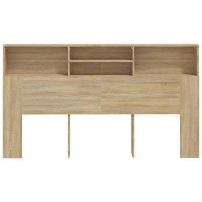 Sängynpääty säilytystilalla Sonoma-tammi 180x19x103,5 cm