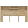 Sonoma-tammi sängynpääty säilytystilalla Haig 180x19x103,5cm