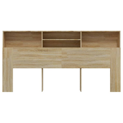 Sängynpääty säilytystilalla Sonoma-tammi 200x19x103,5 cm