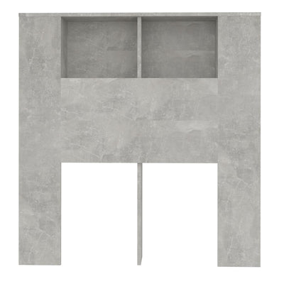 Sängynpääty säilytystilalla betoninharmaa 100x18,5x104,5 cm