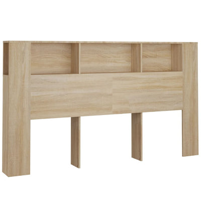 Sängynpääty säilytystilalla Sonoma-tammi 180x18,5x104,5 cm