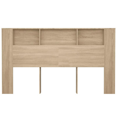 Sängynpääty säilytystilalla Sonoma-tammi 180x18,5x104,5 cm
