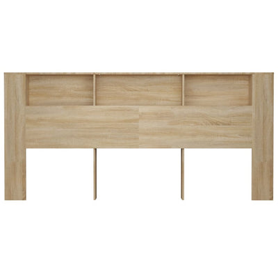Sängynpääty säilytystilalla Sonoma-tammi 220x18,5x104,5 cm